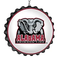White Alabama Crimson Tide Mascot Bottle Cap Dangler