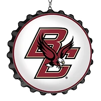 White Boston College Eagles Bottle Cap Dangler