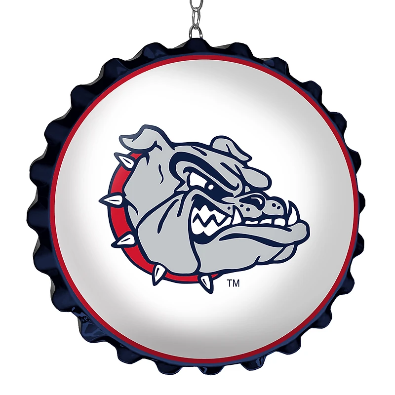 Navy Gonzaga Bulldogs Bottle Cap Dangler