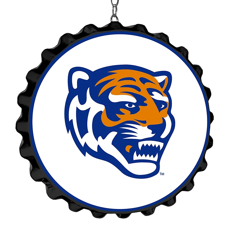 White Memphis Tigers Tiger Bottle Cap Dangler