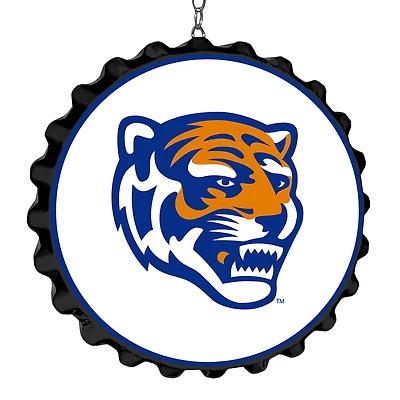 White Memphis Tigers Tiger Bottle Cap Dangler