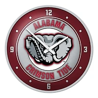 Gray Alabama Crimson Tide Mascot Modern Disc Wall Clock