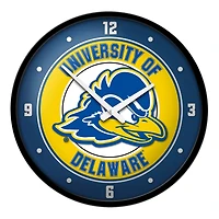Gold Delaware Fightin' Blue Hens Modern Disc Wall Clock