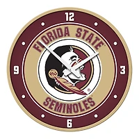 Gold Florida State Seminoles Modern Disc Wall Clock