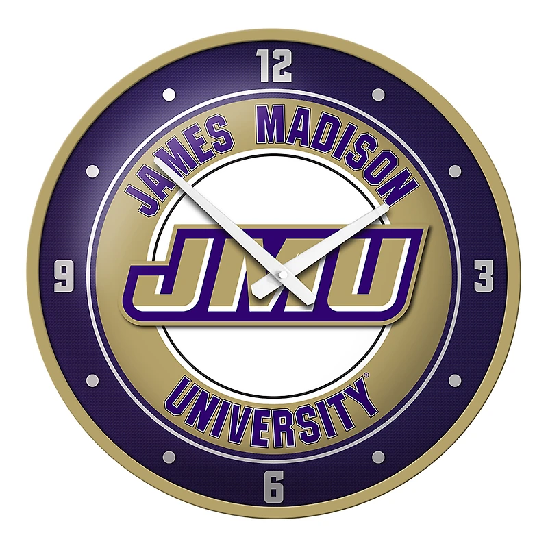 Gold James Madison Dukes Modern Disc Wall Clock