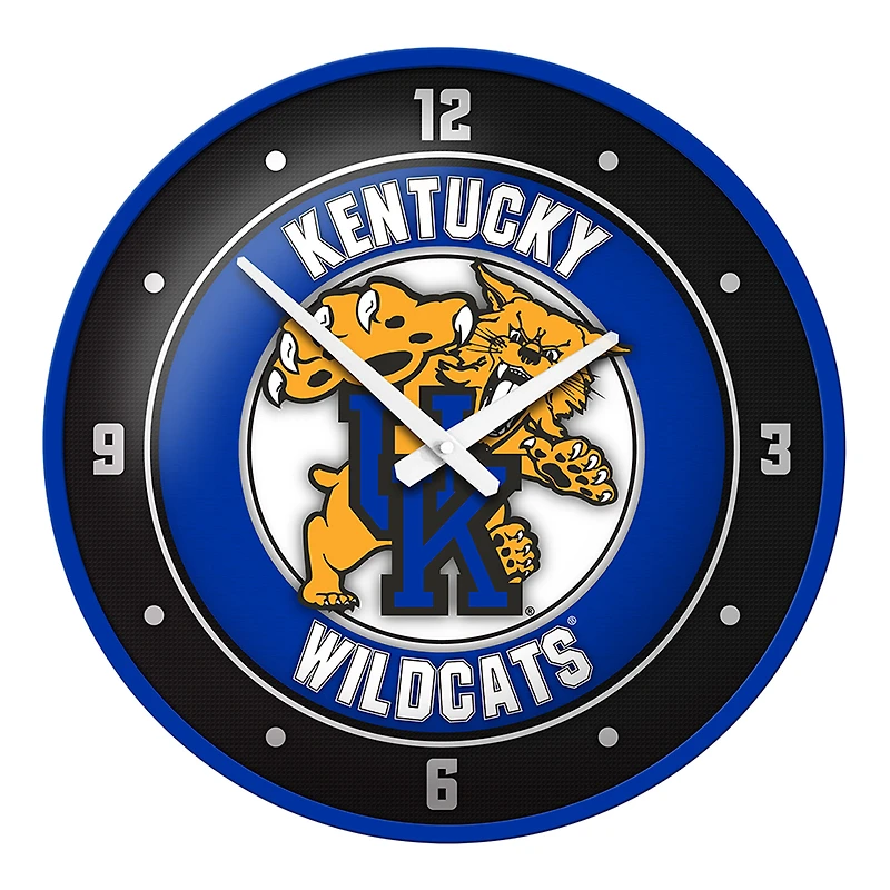 Royal Kentucky Wildcats Mascot Modern Disc Wall Clock
