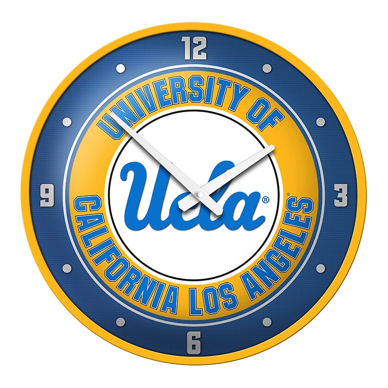 Gold UCLA Bruins Modern Disc Wall Clock