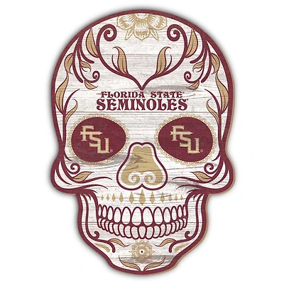 Florida State Seminoles 12'' Sugar Skull Sign