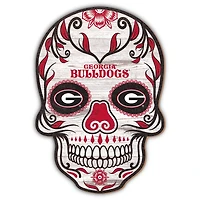 Georgia Bulldogs 12'' Sugar Skull Sign