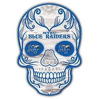 MTSU Blue Raiders 12'' Sugar Skull Sign