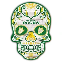 Oregon Ducks 12'' Sugar Skull Sign