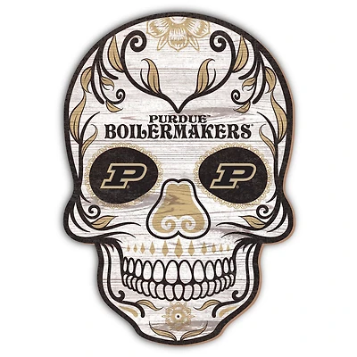 Purdue Boilermakers 12'' Sugar Skull Sign