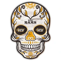 VCU Rams 12'' Sugar Skull Sign