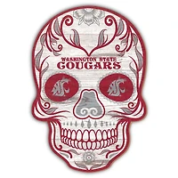 Washington State Cougars 12'' Sugar Skull Sign