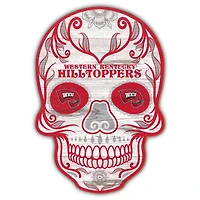 Western Kentucky Hilltoppers 12'' Sugar Skull Sign