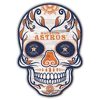 Houston Astros 12'' Sugar Skull Sign
