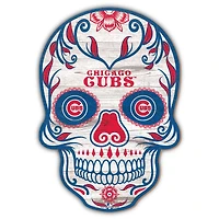 Chicago Cubs 12'' Sugar Skull Sign