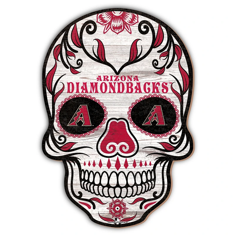 Arizona Diamondbacks 12'' Sugar Skull Sign