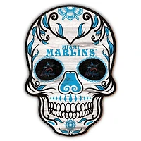 Miami Marlins 12'' Sugar Skull Sign