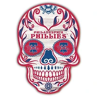 Philadelphia Phillies 12'' Sugar Skull Sign