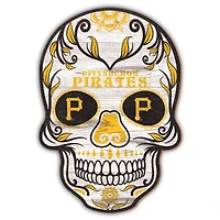 Pittsburgh Pirates 12'' Sugar Skull Sign