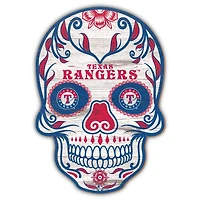 Texas Rangers 12'' Sugar Skull Sign