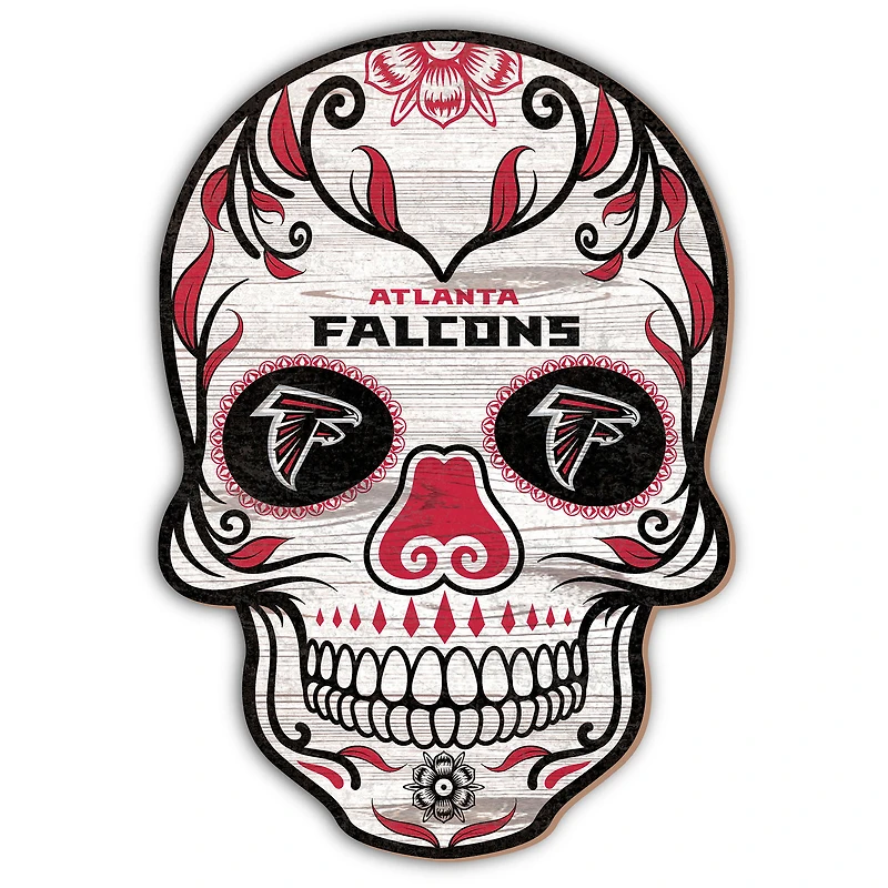Atlanta Falcons 12'' Sugar Skull Sign