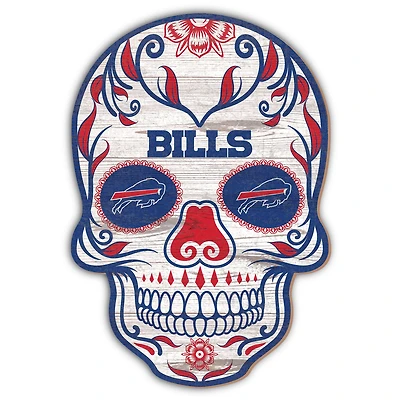 Buffalo Bills 12'' Sugar Skull Sign