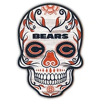Chicago Bears 12'' Sugar Skull Sign
