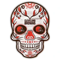 Cleveland Browns 12'' Sugar Skull Sign