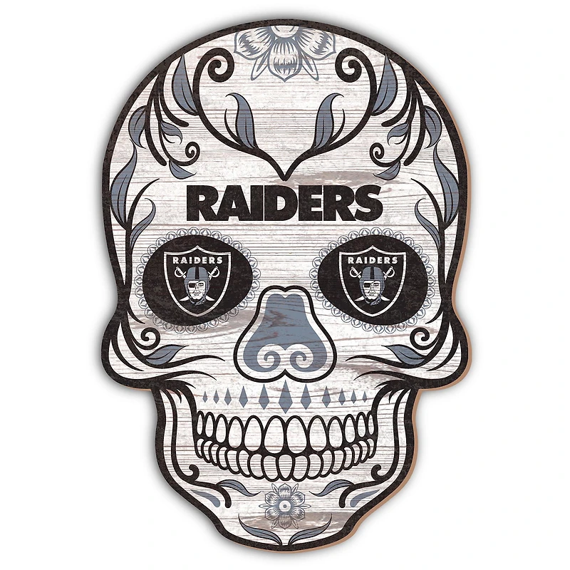 Las Vegas Raiders 12'' Sugar Skull Sign