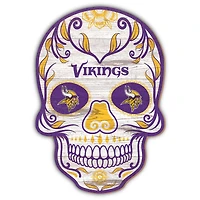 Minnesota Vikings 12'' Sugar Skull Sign