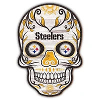Pittsburgh Steelers 12'' Sugar Skull Sign