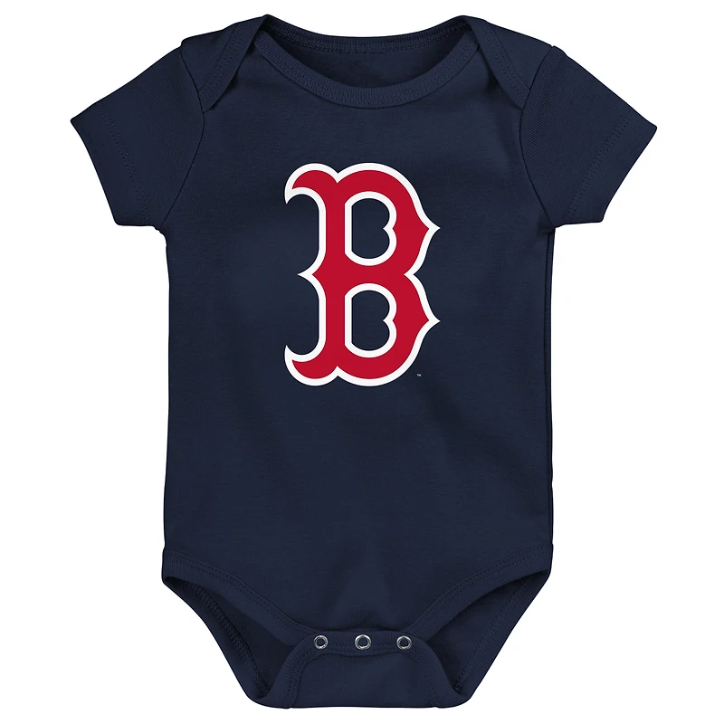 Newborn & Infant Navy Boston Red Sox Primary Team Logo Bodysuit