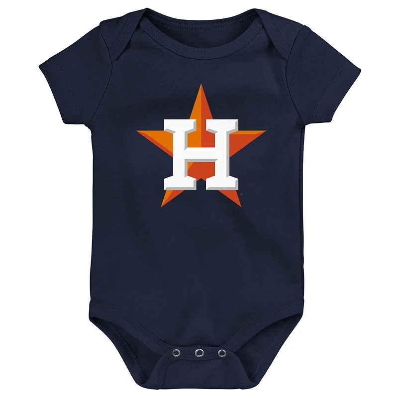 Newborn & Infant Navy Houston Astros Primary Team Logo Bodysuit