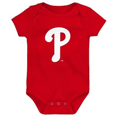 Newborn & Infant Red Philadelphia Phillies Primary Team Logo Bodysuit