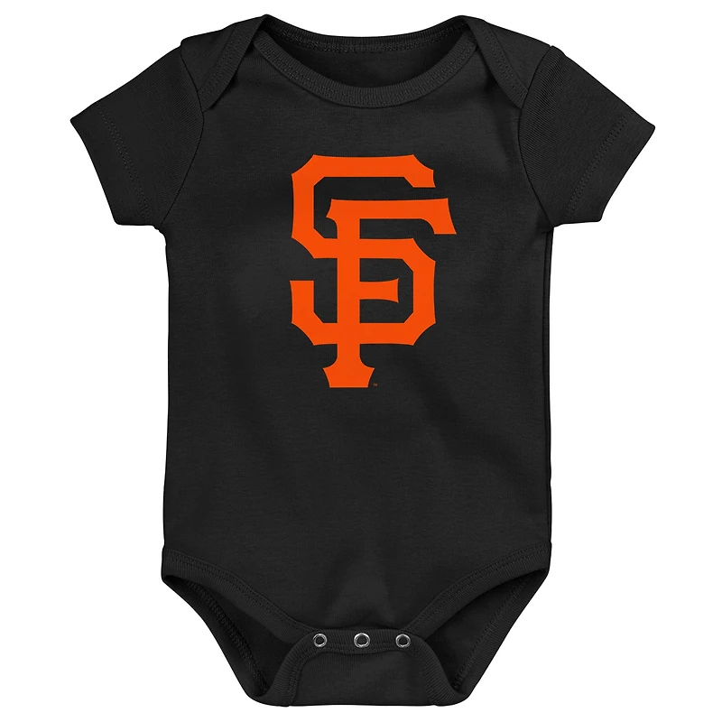 Newborn & Infant Black San Francisco Giants Primary Team Logo Bodysuit