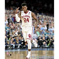 Buddy Hield Oklahoma Sooners Unsigned Celebrates a Shot During the 2016 NCAA Men's Final Four Semifinal Championship Game Photograph