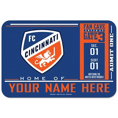 WinCraft FC Cincinnati Personalized 20'' x 30'' Floor Mat