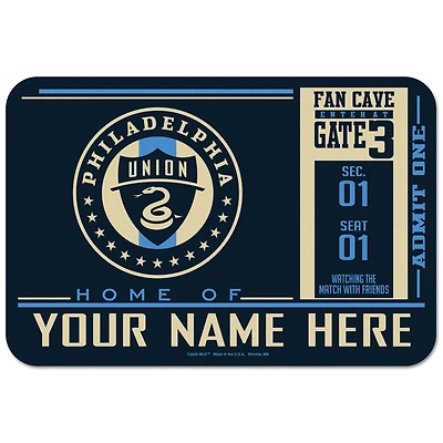 WinCraft Philadelphia Union Personalized 20'' x 30'' Floor Mat