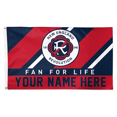 WinCraft New England Revolution Personalized 3' x 5' One-Sided Flag