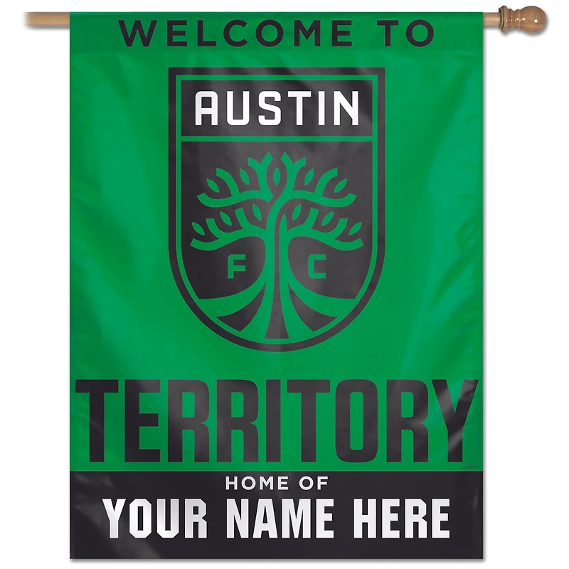 WinCraft Austin FC Personalized 27'' x 37'' One-Sided Banner
