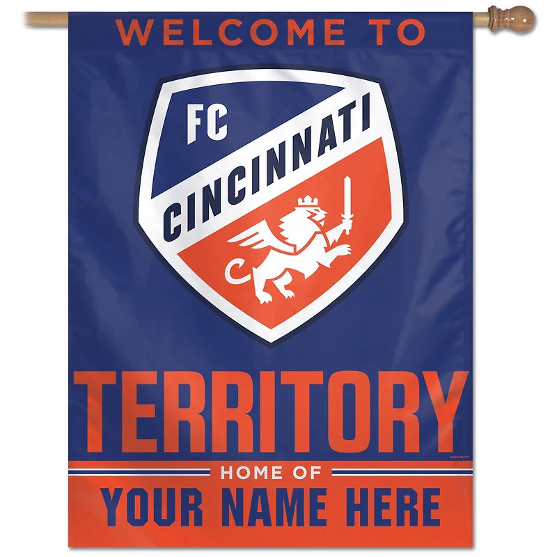 WinCraft FC Cincinnati Personalized 27'' x 37'' One-Sided Banner