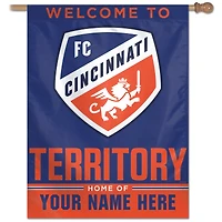 WinCraft FC Cincinnati Personalized 27'' x 37'' One-Sided Banner