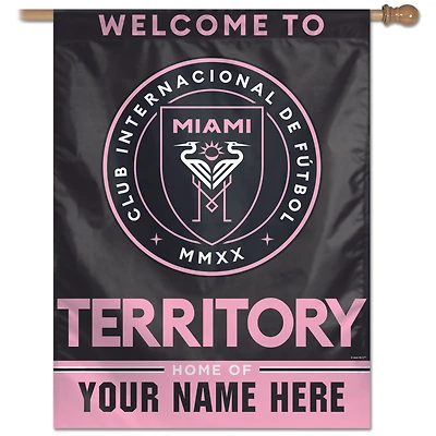 WinCraft Inter Miami CF Personalized 27'' x 37'' One-Sided Banner
