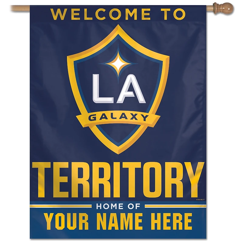 WinCraft LA Galaxy Personalized 27'' x 37'' One-Sided Banner