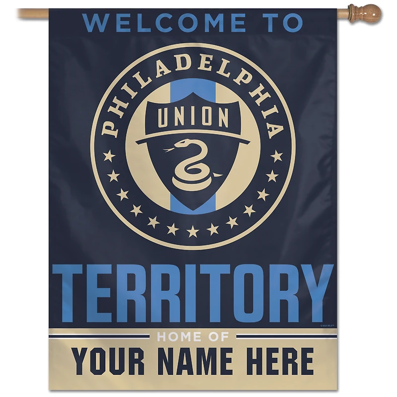 WinCraft Philadelphia Union Personalized 27'' x 37'' One-Sided Banner