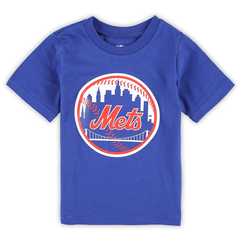 Toddler Royal New York Mets Team Crew Primary Logo T-Shirt