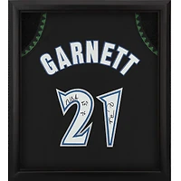 Kevin Garnett Black Minnesota Timberwolves Autographed Framed Mitchell & Ness 1997-98 Authentic Jersey Shadowbox with "NBA Top 75" Inscription