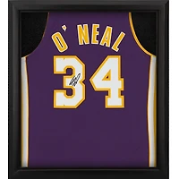 Shaquille O'Neal Los Angeles Lakers Autographed Framed Mitchell & Ness Purple 1999-2000 Authentic Jersey Shadowbox